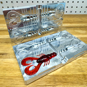 bass lure molds Killer Open Pour Mold (3.5- 8) Solid Body WUMolds Mold size is 9" Swim Ripper